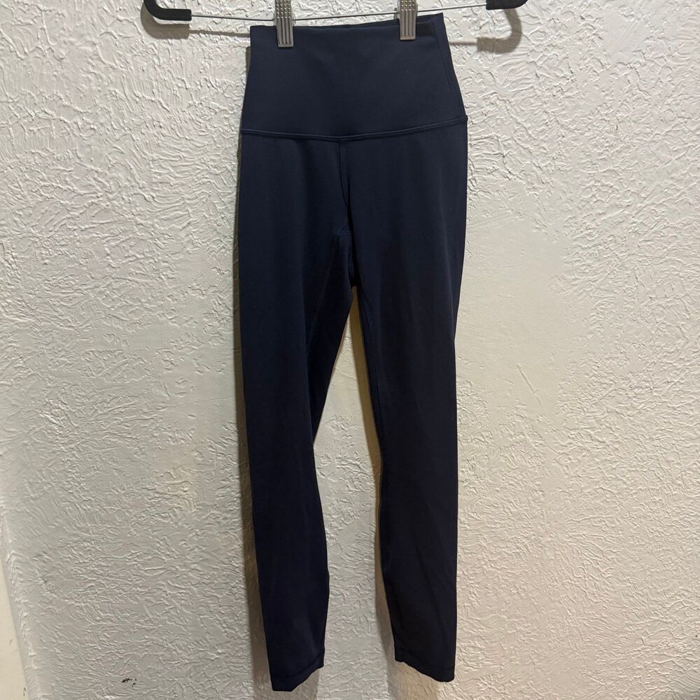 lululemon Wunder Train High-Rise Tight in the color True Navy size 0